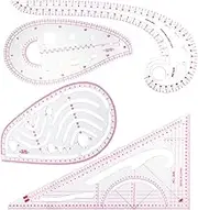 COCODE Sewing Tools 4 Stlye Sew French Curve Metric Shaped Ruler Measure for Sewing Dressmaking Pattern Design DIY Clothing Bendable Drawing Template, Perfect for Designers, Pattern Maker and Tailors