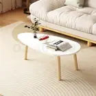 Modern Coffee Table Sofa Bed Side Cocktail Tea Cafe Center Corner Wood Furniture