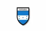 PATCH PATCHES EMBLEM IRON ON GLUE PRINT FLAG world crest honduras