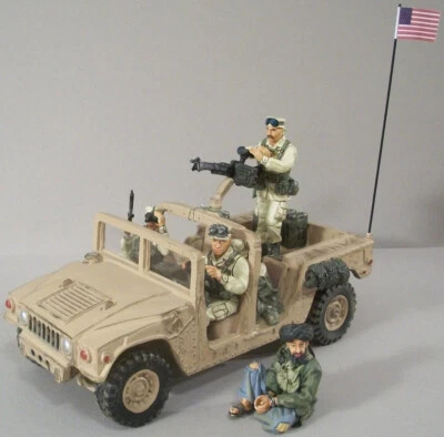 IRAQ AFGHANISTAN SF03 Humvee w/ box rare 1:30 CAPTURED BIN LADEN KING COUNTRY