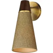 Maxim Lighting 14480GCNAB Sumatra Wall Sconce Natural Aged Brass