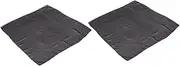 [TOGEVAL] 2pcs Chiffon Neck Scarves Lightweight Square Silk Scarves for Handbag Handles Neck Wraps and Fashion Accessory Versatile Solid Color Neckerchief for Summer Use