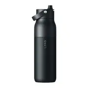 LARQ 1L/34oz Swig Top Hydration Double Insulated Obsidian Black Drink Bottle