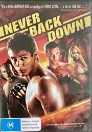 NEVER BACK DOWN - NEW & SEALED DVD - FREE LOCAL POST