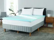 Mainstays 2 inch Gel Infused Memory Foam Mattress Topper - Size: TWIN