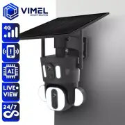 4G Security Camera Solar AI Human Detection Dual Outdoor Home 360 View