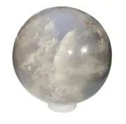 Blue Rose Quartz Sphere - Stand Included - A