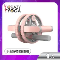 在飛比找Yahoo奇摩購物中心優惠-【Crazy yoga】14合1多功能組合健身健腹輪