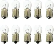 CARALL Pack of 10 Halogen Bulbs 12 V for Car (P21 W BA15S 12 V 21 W)