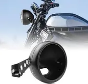 Autokun 5.75 Inch Headlight Bucket Universal 5 3/4 Motorcycle Led Headlight Housing w/Mounting Brackets Fit 32-40mm Fork Tube