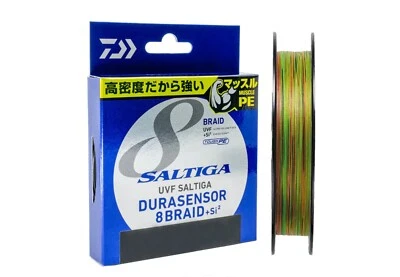 **Brand New** Daiwa Saltiga DURASENSOR X8 PE4 / 53lb 300m Multi Color Braid Line