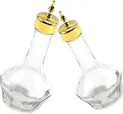 CIYODO Bar Bartender Tool 2 Pack Bottles for Cocktail Leak Proof Glass Bottle for Absinthe and Viscous Cocktails