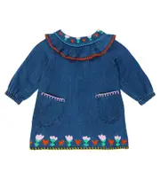 [Stella McCartney Kids] Stella McCartney Kids Baby embroidered denim dress M 6 blue
