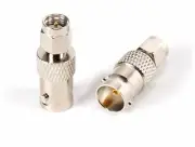 SMA Male to BNC Female - Male to Female Adapter RF Connector - 25 Pack