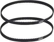 uxcell 2pcs 160XL Rubber Timing Belt 80 Teeth 10mm Width 5.08mm Pitch Synchronous Closed Loop Geared Drive Belt Black for Industrial