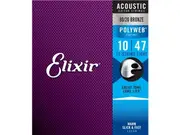 Elixir #11150 Acoustic Guitar Polyweb 12-String 80/20 Bronze 10-47 Light Gauge