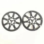 2 Pcs 5" ABS Plastic All Black Speaker Cover Grill For Car Audio DJ PA Speaker