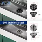 Kitchen Laundry Sink Replacement Strainer Waste Drain Plug Watermark 114mm 90mm
