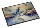 NEW Blue Heron Doormat Front Door Mat Indoor Outdoor Rugs for Entryway, Non