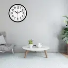Easy-to-read Number Wall Clock Durable Quartz Stylish Clocks for Home Cafe