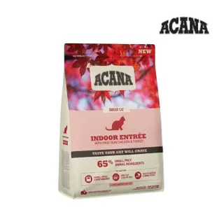 【ACANA】室內開胃貓低GI配方-放養雞肉.鯡魚+蔓越莓全齡貓（完美體態）340g*3包組(貓糧/貓飼料)