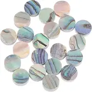 GOOHOCHY 3sets 6mm Abalone Shell Guitar Dots Round Ukulele Fingerboard Dots Durable Inlay Material 20pcs*3
