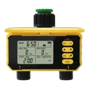 Convenient Garden Sprinkler Timer with Solar Charging and Screen Lock Feature