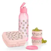 New Tupperware Vera Bradley Daisy Smile Lunch Set