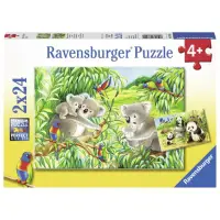 在飛比找momo購物網優惠-【德國Ravensburger】維寶拼圖 可愛無尾熊和貓熊 