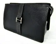 Compact Toiletry Bag Leather Black High Quality - Bellissima Creation Solingen