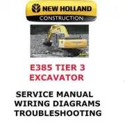 NEW HOLLAND E385 TIER 3 CRAWLER EXCAVATOR MANUAL SHOP SERVICE REPAIR PDF