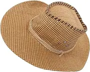 [BESPORTBLE] Sun Hat for Outdoor Straw Woven Cap Fashionable Party Hat Breathable and Comfortable for All-Day Wear