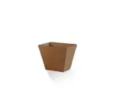 Hot Chips (70x45x90) Takeaway Cup - Corrugated Kraft Plain 500 pcs