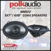 POLK MM572 / MM1 5x7" (6x8") 2-WAY COAX SPEAKERS CAR/MARINE/POWERSPORTS **NEW**
