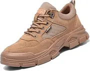 [AUXDIQ] Steel Toe Cap Shoes for Men Women Safety Shoes Lightweight Work Boots Non-Slip Industrial Protective Composite Shoes