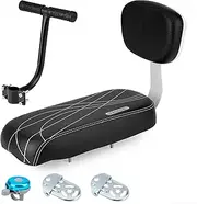 ZHOUWHJJ Bicycle Rear Seat Cushion Armrest Footrest Set, Kid Child Carrier Bike Seat, Including Cushion and Backrest, Armrest Handrail, Footrests,Bell