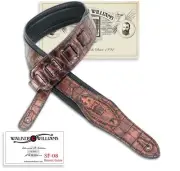 Walker & Williams SF-08 Metallic Bronze Alligator Pattern Strap with Gator Head