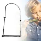 UP# 24 Holes Harmonica Neck Holder Metal Hands Free Harp Neck Brace Harmonicas C