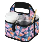 Reusable Insulated Coffee Cup Carrier, Portable Drink Holder with Handle Orga...