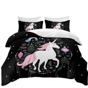 Christmas Spirit Unicorn Quilt Cover