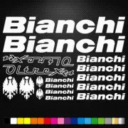BIANCHI - KIT Vinyl Decals Stickers Sheet Bike Frame Cycle Cycling Bicycle