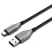 Cygnett Armoured USB-C to USB-A Cable 50cm (Black)