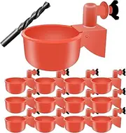 12 PCS Chicken Waterer,Chicken Water Cups,Chicken Feeder, No Waste Automatic Chicken Waterer, Keep It Clean Poultry Watering Cups,Free from Pollution Chicken Water Cup