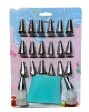 25Pcs Cake Decorating Tools Kit Nozzles Piping Cream Icing Bags Set Pastry Tips