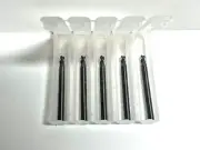 CARBIDE END MILL 7/64 DIAMETER 3/16 STUBBY LOC 4 FLUTE 30 DEG HELIX 5 PACK PCS
