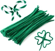 110 Pieces Green Pipe Cleaners, Pipe Cleaners Craft, Craft Pipe Cleaners Chenill