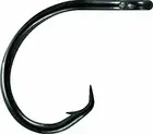 Mustad Demon Circle in Line Wide Gap Hook (6 Pack), Black/Nickel, Size 6/0