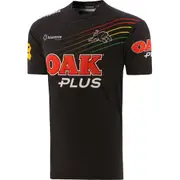 NRL 2023 Training T-Shirt - Penrith Panthers - Adult - Black Tee Shirt O'NEILLS