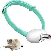 Wearable Automatic Cat Toys Electric Smart Amusing Collar for Kitten, Interactive Cat Toys for Indoor Cats, Pet Exercise Toys, USB Rechargeable, Auto On/Off