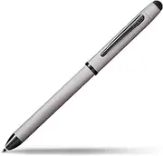 Cross Tech3+ Refillable Multi-Function Ballpoint Pen with Stylus, Medium Ballpen And Pencil, Includes Premium Gift Box - Brushed Chrome